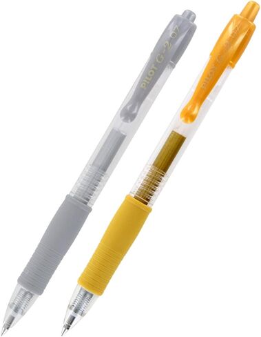 Pilot, G2 Metallics Gel Roller Pens, Fine Point 0.7 mm, Assorted Colors, Pack of 8 in Kuwait