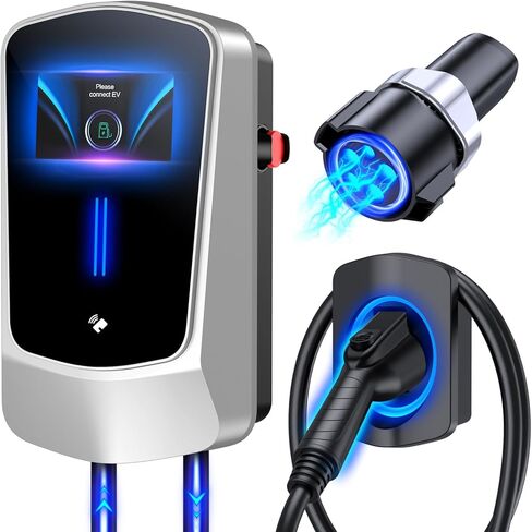 Level 2 EV Charger Home Electric Vehicle Charging Station 32A Outdoor EVSE with WiFi NEMA 14-50 Plug, 25 FT Cable, 240V in Saudi Arabia