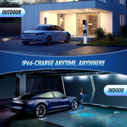 Level 2 EV Charger Home Electric Vehicle Charging Station 32A Outdoor EVSE with WiFi NEMA 14-50 Plug, 25 FT Cable, 240V in Saudi Arabia