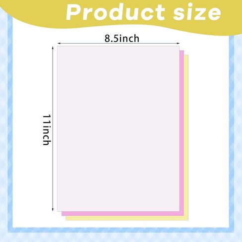 Qeeenar 4000 Sheets /1340 Sets 8-1/2 x 11 Inch Carbon Copy Paper 3 Part Carbon Paper Sheets NCR Paper Straight Carbonless Sheets for Printer Laser Ink Jet Printer (Bright White/Canary/Pink) in Saudi Arabia