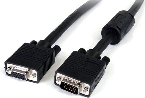 StarTech.com 15 ft. (4.6 m) VGA Extension Cable - HD15 VGA Extension - Triple-Coaxial - Male/Female - VGA Monitor Cable (MXT105HQ) in Saudi Arabia