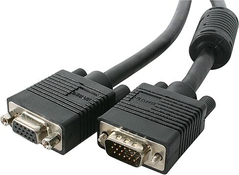StarTech.com 15 ft. (4.6 m) VGA Extension Cable - HD15 VGA Extension - Triple-Coaxial - Male/Female - VGA Monitor Cable (MXT105HQ) in Saudi Arabia