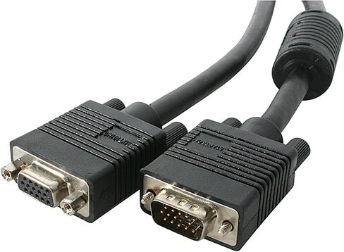StarTech.com 15 ft. (4.6 m) VGA Extension Cable - HD15 VGA Extension - Triple-Coaxial - Male/Female - VGA Monitor Cable (MXT105HQ) in Saudi Arabia