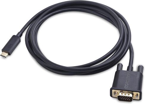 كابل يهم كابل USB C إلى VGA (كابل USB-C إلى VGA) بطول 6 أقدام - منفذ Thunderbolt 4 / USB4 / Thunderbolt 3 متوافق مع MacBook Pro وDell XPS 13 و15 وHP Spectre x360 وSurface Pro وYoga 910 والمزيد in Saudi Arabia