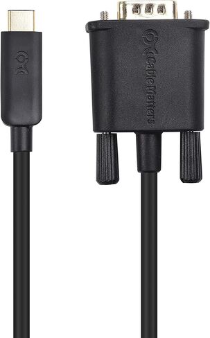 كابل يهم كابل USB C إلى VGA (كابل USB-C إلى VGA) بطول 6 أقدام - منفذ Thunderbolt 4 / USB4 / Thunderbolt 3 متوافق مع MacBook Pro وDell XPS 13 و15 وHP Spectre x360 وSurface Pro وYoga 910 والمزيد in Saudi Arabia
