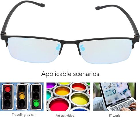 Color Blindness Glasses, Color Correcting Enhancing Glasses Color Blindness Correction Glasses with Glasses Case for Men Women Outdoor Indoor in Kuwait
