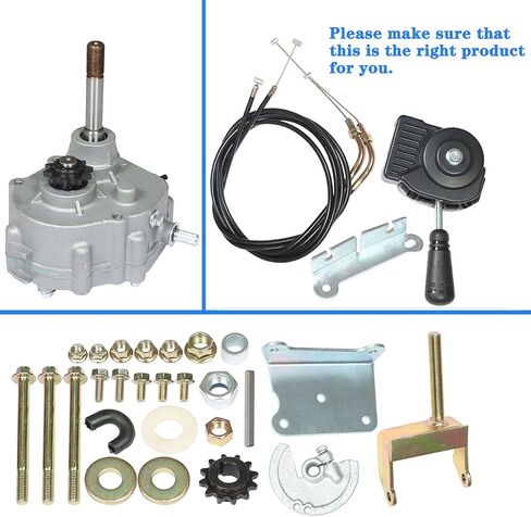 labwork Go Kart Forward Reverse Gearbox Kit Replacement for 2HP-13HP Engine Local 30 Series 2300rpm 4 Stroke 30 Series Torque Converter 35 Chain Go Karts Accessories 212cc Gearbox in Saudi Arabia