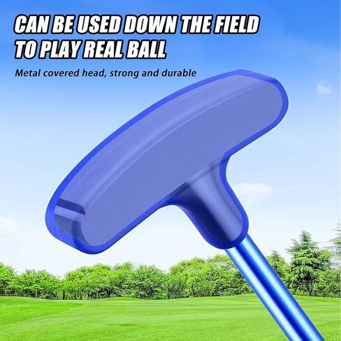 PGM Golf Club Putter - Ambidextrous for Boys and Girls - Two-Way Kids Putter, Adjustable Height for Real Ball Play in Saudi Arabia