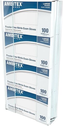 Kantek Wall Mounted Acrylic Glove Box Holder Dispenser, Single Box Capacity, For Use in Food Service, Healthcare, Hospitals, Restaurants, 10.3" x 3.8" x 5.3", Clear in Saudi Arabia