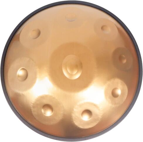 Yasisid Handpan Drum في D Minor 9 ملاحظات 440 هرتز 22 بوصة طبلة يدوية فولاذية مع سلاسل حافة in Kuwait