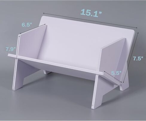 Desktop Small Bookshelf Organizer, Tabletop Mini Bookcase Desk Storage Magazine Holder CD Rack for Office Home in Saudi Arabia