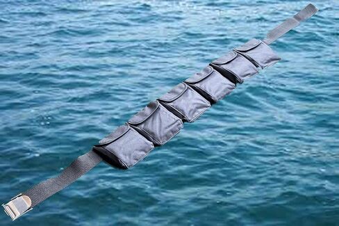 AKM-Scuba Diving Pocket Weight Belt Large Black (6 Pocket) in Saudi Arabia