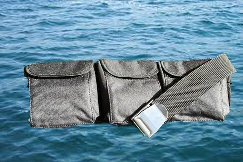 AKM-Scuba Diving Pocket Weight Belt Large Black (6 Pocket) in Saudi Arabia