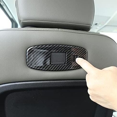 for Land Rover Defender 2020 ABS Plastic Seat Back USB Port Decorative Panel (Carbon Fiber Style) in Saudi Arabia