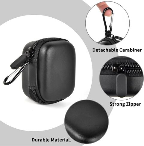 حافظة متوافقة مع CYCPLUS/ROCKBROS/for TOPtoper Tiny Cube Bike Pump المحمولة فائقة الصغر 100PSI مضخة دراجة كهربائية، حقيبة تخزين منفاخ إطارات الدراجة الصغيرة لأنبوب الهواء (صندوق فقط) - أسود in Kuwait