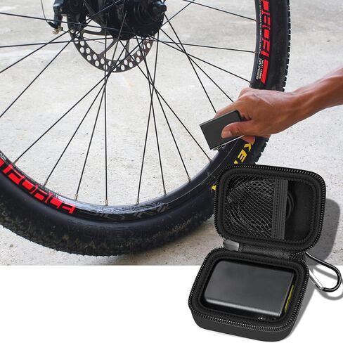 حافظة متوافقة مع CYCPLUS/ROCKBROS/for TOPtoper Tiny Cube Bike Pump المحمولة فائقة الصغر 100PSI مضخة دراجة كهربائية، حقيبة تخزين منفاخ إطارات الدراجة الصغيرة لأنبوب الهواء (صندوق فقط) - أسود in Kuwait