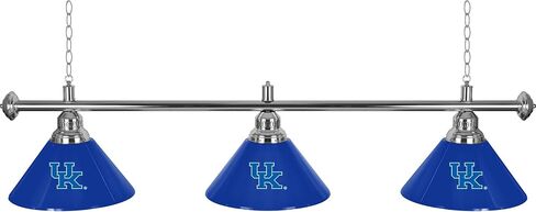 Trademark Global 3-Shade Hanging Lamp - University of Kentucky Logo 60-Inch Light with Pull Chain - Bar, Garage or Man Cave Decor in Saudi Arabia