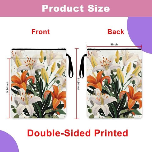 Carnation Flower Gifts Book Sleeve Bookish Book Cover Mom Flower Gifts Mother's Day Gifts for Grandma Mother Aunt Sister Book Protector Pouch for Paperbacks Birthday Anniversary Christmas Gifts in Saudi Arabia