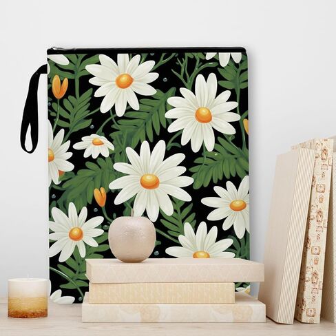 Carnation Flower Gifts Book Sleeve Bookish Book Cover Mom Flower Gifts Mother's Day Gifts for Grandma Mother Aunt Sister Book Protector Pouch for Paperbacks Birthday Anniversary Christmas Gifts in Saudi Arabia