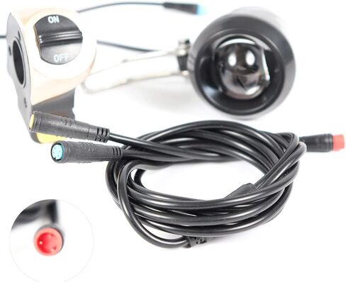 Ebikeling - مصباح أمامي للدراجة الكهربائية مقاوم للماء مع قرن لأضواء الدراجات الإلكترونية للدراجات الكهربائية، ملحقات الدراجة، لا يتطلب أداة in Kuwait