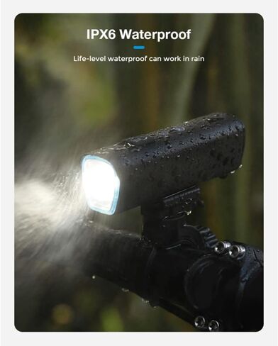 ASTROLUX Bike Front Light, 1000 Lumens Rechargeable Bike Headlight, 6 Light Modes, IPX 6 Waterproof, Quick Release, LED Bike Light for Night Riding, Camping, Hiking, Fits All Bikes in Saudi Arabia