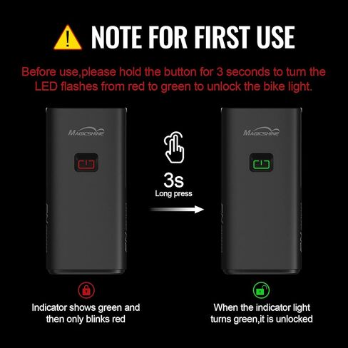 مصابيح أمامية للدراجة Magicshine RN3000 3000 لومن USB-C قابلة لإعادة الشحن LED للدراجة الأمامية عالية السطوع 62 ساعة، مصباح أمامي IPX6 مقاوم للماء MTB in Kuwait