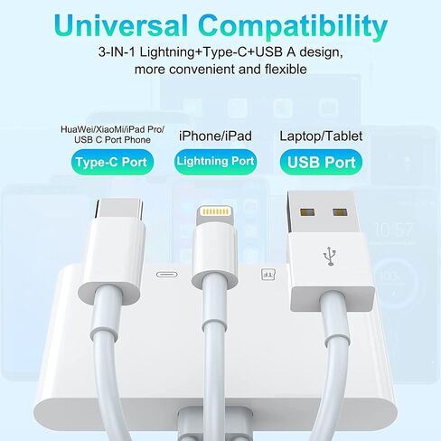 [Apple MFi Certified] iPhone SD Card Reader, 4 in 1 Cameras SD Reader with Dual Slot for MicroSD/TF, Photography Memory Card Trail Game Camera Viewer Adapter, Plug and Play for iPhone/iPad/iMac/DJI in Kuwait