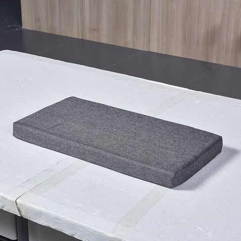 Piano Bench Cushion 30 x14 inch for Indoor Shoe Storage Non Slip Picnic Bench Pad for Kitchen Dining Table Seat, Light Grey in Saudi Arabia