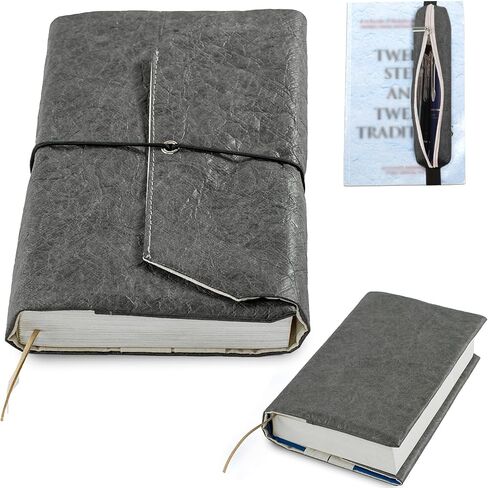 Book Cover-Bible Cover for Women, Men- Book Sleeve for Book Lovers-Paperback Book Protector & Hardcovers-Book Pouch with Pen Bag, Pencil Case for Bible Accessories Bible Gift Patent Pending in Kuwait