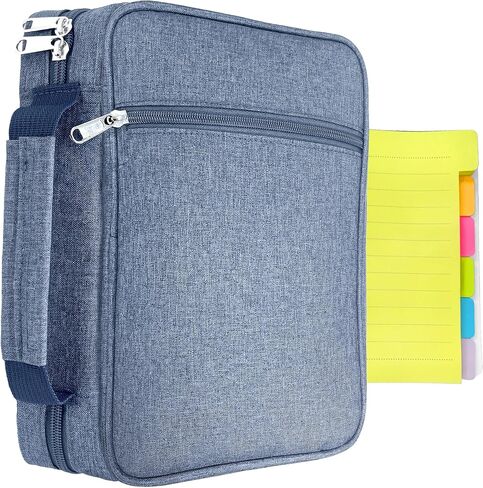 Bible Cover in Grey, Is a Set That Comes With Sticky Notes, Bible Covers For Women, and Is Ideal combination for carrying Bible Case, Bible Cover For Men, and also as a Book Cover. Bible Covers in Saudi Arabia