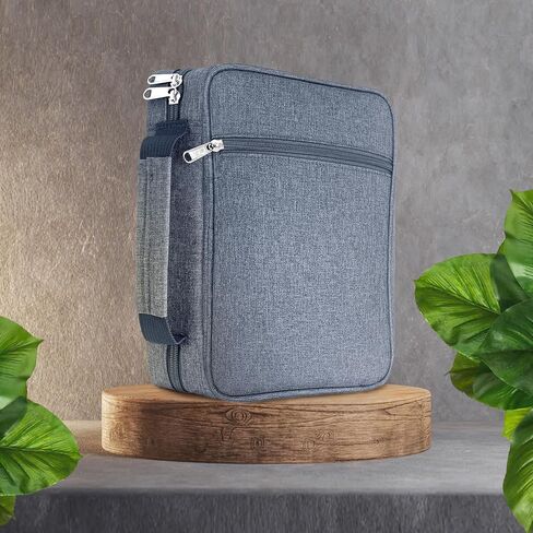 Bible Cover in Grey, Is a Set That Comes With Sticky Notes, Bible Covers For Women, and Is Ideal combination for carrying Bible Case, Bible Cover For Men, and also as a Book Cover. Bible Covers in Saudi Arabia