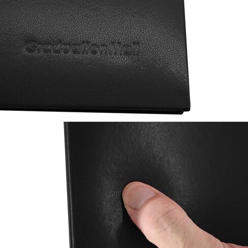 GraduationMall Handcrafted Imprinted Diploma Cover 6" x 8" （Black） in Saudi Arabia