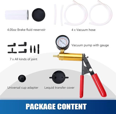 ATP 2 in 1 Brake Fluid Bleeder Oil Change Hand Held Vacuum Pistol Pump Tester Kit in Saudi Arabia