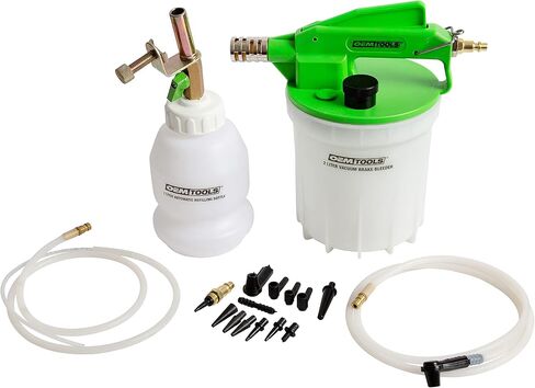 OEMTOOLS 22505 1L Pneumatic Brake Bleeder w/Automatic Refilling Bottle, Brake Bleeding Kit with Bleeder Kit Vacuum and Automatic Brake Bleeder Bottle in Saudi Arabia