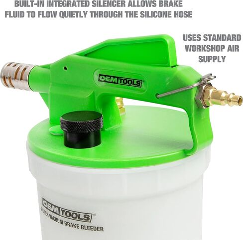 OEMTOOLS 22505 1L Pneumatic Brake Bleeder w/Automatic Refilling Bottle, Brake Bleeding Kit with Bleeder Kit Vacuum and Automatic Brake Bleeder Bottle in Saudi Arabia