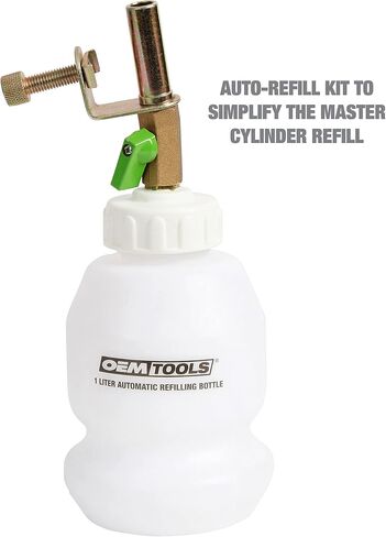 OEMTOOLS 22505 1L Pneumatic Brake Bleeder w/Automatic Refilling Bottle, Brake Bleeding Kit with Bleeder Kit Vacuum and Automatic Brake Bleeder Bottle in Saudi Arabia