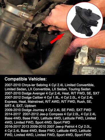 911-902 4884549AD Intake Manifold Runner Control Valve Compatible with Compass Patriot 2007-2013 Dodge Caliber 2007-2012 Journey 2009-2010 Avenger 2008-2009 Sebring 2007-2009 in Saudi Arabia