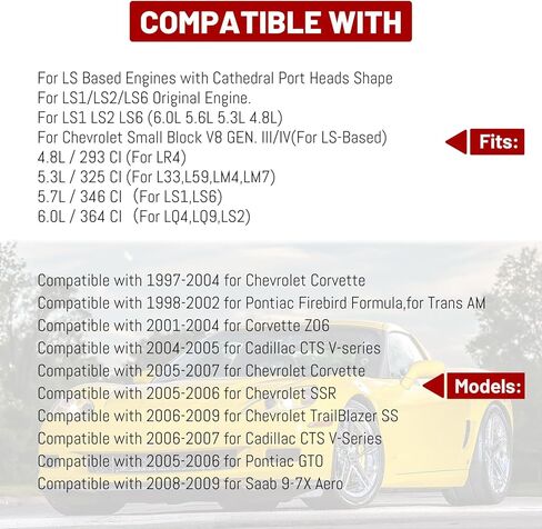 مشعب السحب PUZZLEDEER لرؤوس منافذ كاتدرائية LS لـ LS1 LS2 LS6 LS محركات مشعب السحب لـ Chevy 4.8 5.3 5.7 6.0 فضي 92 مم ls مشعب السحب in Kuwait