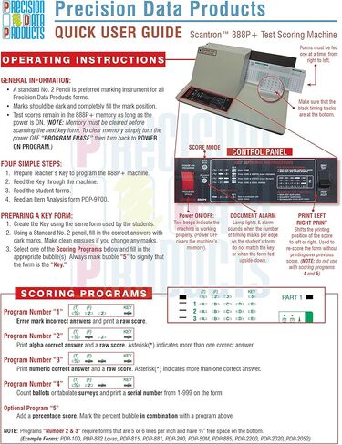 9700 Item Analysis Compatible Tally Sheet, A PDP 9700 Sheet (100/pkg) in Kuwait