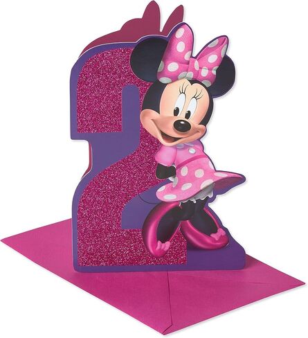 American Greetings 2nd Birthday Card for Girl (Minnie Mouse) in Saudi Arabia