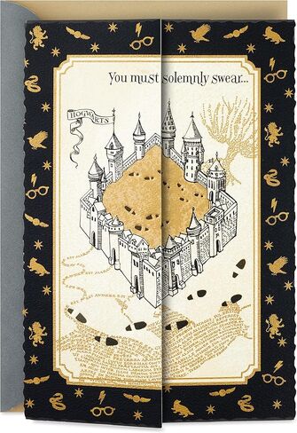 Hallmark Harry Potter Birthday Card (Marauder's Map) in Saudi Arabia