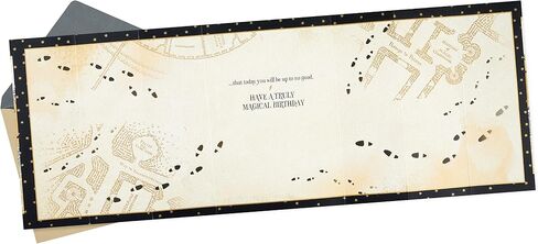 Hallmark Harry Potter Birthday Card (Marauder's Map) in Saudi Arabia