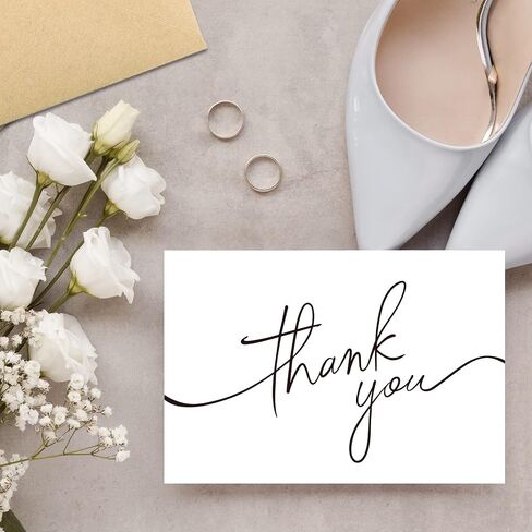 30 Pack Thank You Cards with Envelopes, Navy Blue Thank You Cards, 4" x 6" Classy Thank You Card for Business, Baby Shower, Wedding, Small Business, Graduation, Bridal Shower in Saudi Arabia