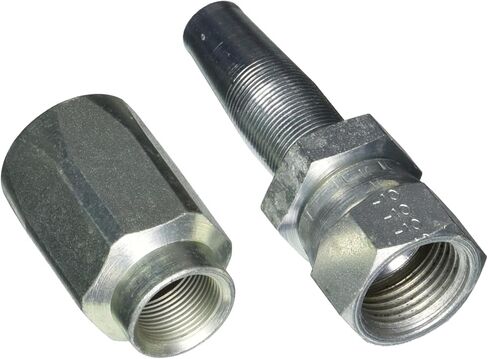 Gates 10C5-10RFJSX Field Attachable for C5C, C5D and C5M Hose, Dual Seat Female JIC 37/SAE 45 Flare Swivel, Steel, 1/2" ID, Pack of 1 in Saudi Arabia