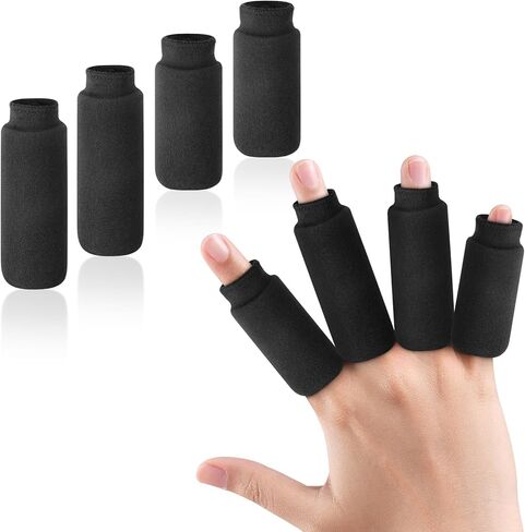 Helthrelife Finger Ice Sleeves 4 Ice Packs for Fingers, Thumbs & Toes Hot Cold Therapy for Arthritis, Tendinitis, Trigger Finger and Swollen Finger-Black in Kuwait