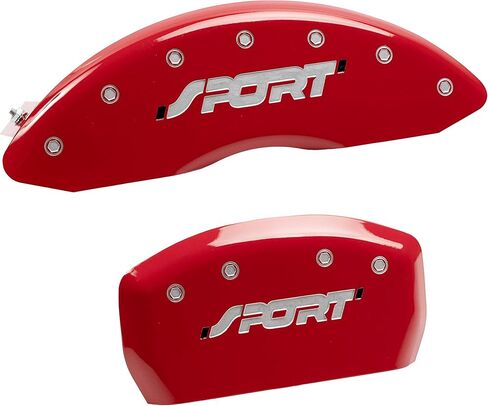 MGP Caliper Covers - Brake Caliper Covers 2011-2019 Ford Explorer (HD brakes) - Front and Rear Set - Red in Saudi Arabia