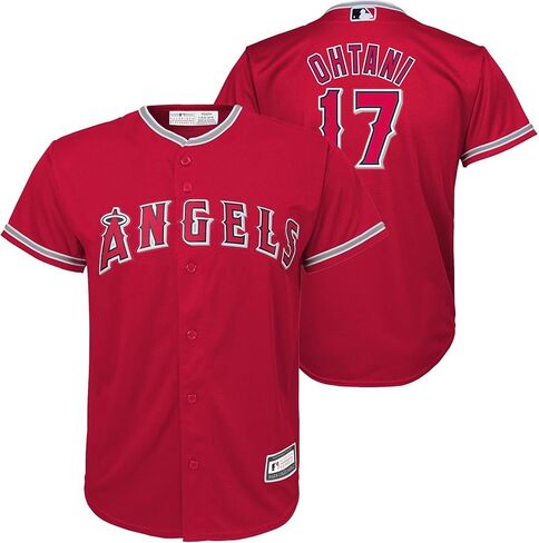 Shohei Ohtani Los Angeles Angels MLB Kids Youth 8-20 Red Alternate Player Jersey in Saudi Arabia