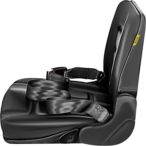 Bestauto Universal Fold Down Forklift Seat with Retractable Safety Belt, Armrest,Adjustable Seat for Excavator, Forklift, Tractor, Skid Loader, Backhoe Dozer Telehandler in Kuwait