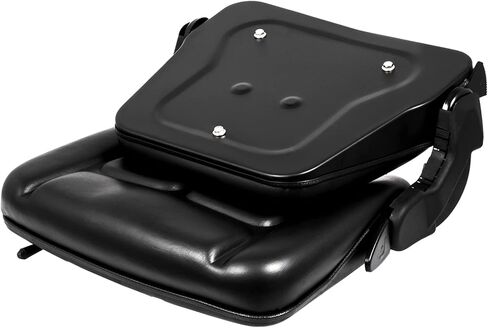 Bestauto Universal Fold Down Forklift Seat with Retractable Safety Belt, Armrest,Adjustable Seat for Excavator, Forklift, Tractor, Skid Loader, Backhoe Dozer Telehandler in Kuwait