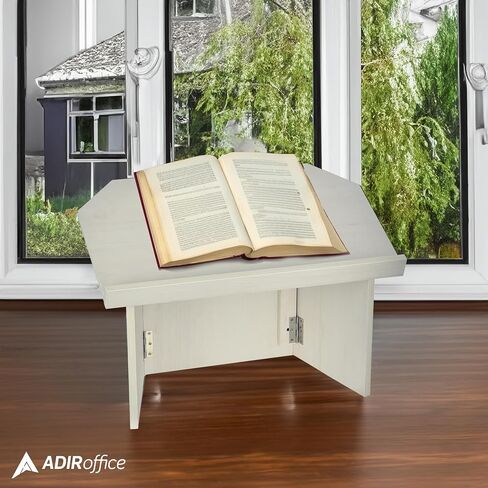 Adir Foldable Tabletop Podium - Wooden Portable Presentation Podium, Pulpit, Lectern Book Stand for Reading in Churches, Restaurants, and Classrooms (Mahogany) in Kuwait